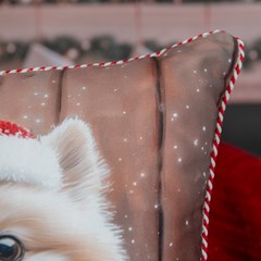 ALMOFADA NATALINA 560 COM CORDAO 43 cm x 43 cm