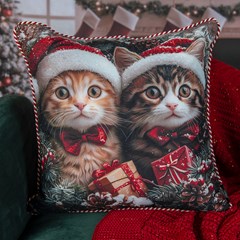 ALMOFADA NATALINA 561 COM CORDAO 43 cm x 43 cm