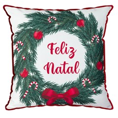 ALMOFADA NATALINA 565 COM CORDONE 43 cm x 43 cm