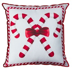 ALMOFADA NATALINA 566 COM CORDONE 43 cm x 43 cm