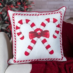 ALMOFADA NATALINA 566 COM CORDONE 43 cm x 43 cm