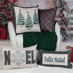 ALMOFADA NATALINA 574 COM ABA 50 cm x 50 cm