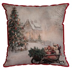 ALMOFADA NATALINA 579 COM CORDONE 43 cm x 43 cm