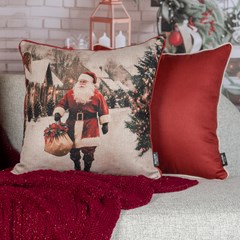 ALMOFADA NATALINA 580 COM CORDONE 43 cm x 43 cm