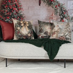 ALMOFADA NATALINA 584 COM ABA 43 cm x 43 cm