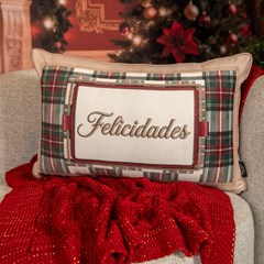 ALMOFADA NATALINA 597 COM CORDONE 35 cm x 55 cm