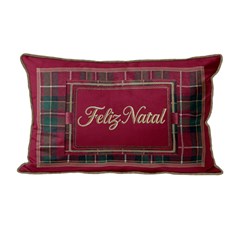 ALMOFADA NATALINA 602 COM CORDONE 35 cm x 55 cm