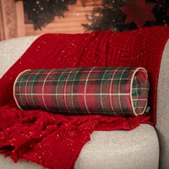 ALMOFADA NATALINA 603 ROLINHO COM CORDONE 43 cm x 15 cm