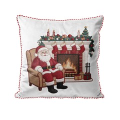 ALMOFADA NATALINA 622 COM CORDAO 43 cm x 43 cm