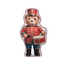 ALMOFADA NATALINA 626 FORMATO URSO COM CORDONE 35 cm x 58 cm