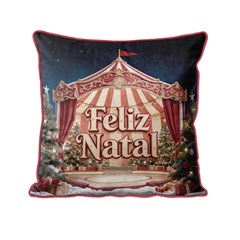 ALMOFADA NATALINA 628 COM CORDONE 43 cm x 43 cm