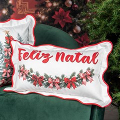 ALMOFADA NATALINA 641 COM VIES 36 cm x 56,5 cm