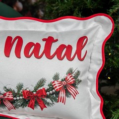 ALMOFADA NATALINA 641 COM VIES 36 cm x 56,5 cm
