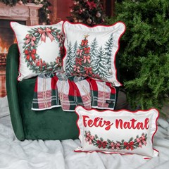 ALMOFADA NATALINA 641 COM VIES 36 cm x 56,5 cm