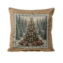 ALMOFADA NATALINA 645 COM CORDONE 43 cm x 43 cm