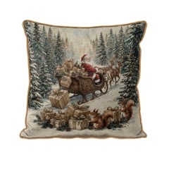 ALMOFADA NATALINA 646 COM CORDONE 43 cm x 43 cm