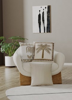 ALMOFADA DONATELLA 093 LISA BEGE 43 cm x 43 cm