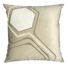 ALMOFADA CONCEPT 454 COM BORDADO E APLICACAO 50 cm x 50 cm