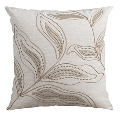 ALMOFADA CONCEPT 487 COM BORDADO E APLICACAO 50 cm x 50 cm