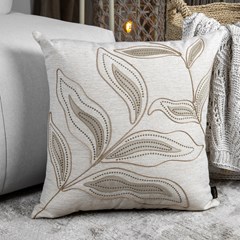 ALMOFADA CONCEPT 487 COM BORDADO E APLICACAO 50 cm x 50 cm