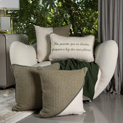 ALMOFADA CONCEPT 577 COM RECORTE E CORDONE 50 cm x 50 cm