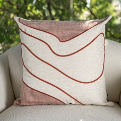 ALMOFADA CONCEPT 583 COM BORDADO E APLIQUE 50 cm x 50 cm