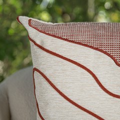 ALMOFADA CONCEPT 583 COM BORDADO E APLIQUE 50 cm x 50 cm
