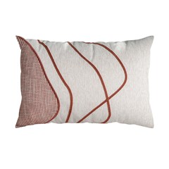 ALMOFADA CONCEPT 584 COM BORDADO E APLIQUE 35 cm x 55 cm