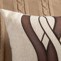 ALMOFADA CONCEPT 605 COM BORDADO E APLICACAO 35 cm x 55 cm