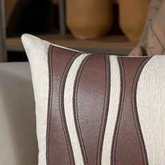 ALMOFADA CONCEPT 610 COM BORDADO E APLICACAO 35 cm x 55 cm