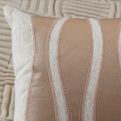 ALMOFADA CONCEPT 612 COM BORDADO E APLICACAO 35 cm x 55 cm