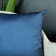 ALMOFADA VELVETEEN 804 LISA AZUL 43 cm x 43 cm