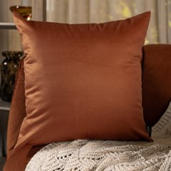 ALMOFADA VELVETEEN 822 LISA TERRACOTA 43 cm x 43 cm