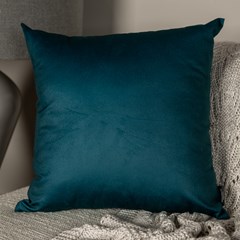 ALMOFADA VELVETEEN 826 LISA AZUL TURQUESA 43 cm x 43 cm