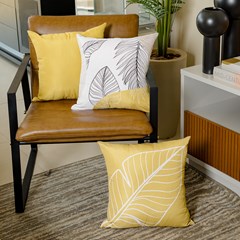 ALMOFADA ELEGANCE 192 LISA MOSTARDA 43 cm x 43 cm