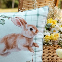 ALMOFADA PASCOA 139 COM CORDONE 43 cm x 43 cm