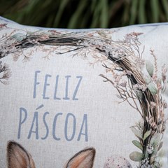 ALMOFADA PASCOA 145 COM CORDONE 43 cm x 43 cm