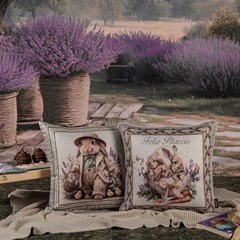 ALMOFADA PASCOA 172 COM CORDONE 43 cm x 43 cm