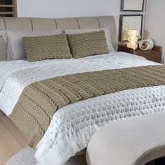 PESEIRA TRICOT INFINI BEGE CAMELO 0,90 m x 2,40 m.