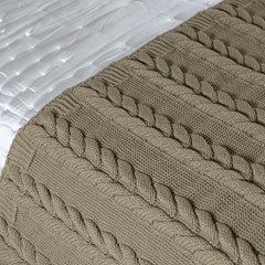 PESEIRA TRICOT INFINI BEGE CAMELO 0,90 m x 2,40 m.