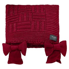 MANTA TRICOT TRESSE COM LACOS BORDO COM LUREX 0,90 m x 1,80 m