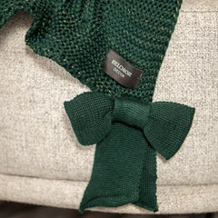 MANTA TRICOT TRESSE COM LACOS VERDE COM LUREX 0,90 m x 1,80 m