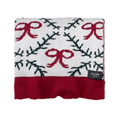 MANTA TRICOT LACOS E RAMOS 0,90 m x 1,80 m