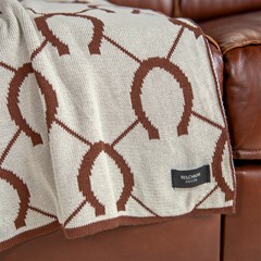 MANTA TRICOT FERRADURA DUPLA FACE 0,90 m x 1,80 m