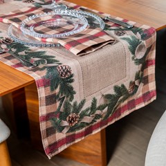 CAMINHO DE MESA NATALINO 069 BOSQUE 42 cm x 141 cm