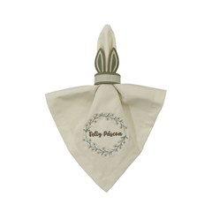 GUARDANAPO PASCOA MARGARIDAS 097 COM BORDADO 43 cm x 43 cm