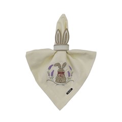 GUARDANAPO PASCOA LAVANDAS 098 COM BORDADO 43 cm x 43 cm