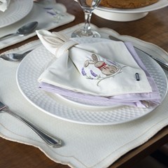 GUARDANAPO PASCOA LAVANDAS 098 COM BORDADO 43 cm x 43 cm