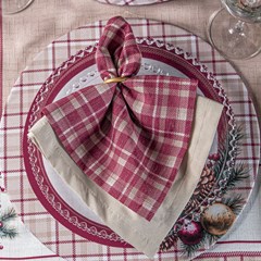 GUARDANAPO NATALINO 150 PINHAS E ENCANTO 40 cm x 40 cm