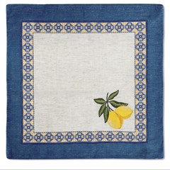 GUARDANAPO 159 LIMONE COM BORDADO 40 cm x 40 cm